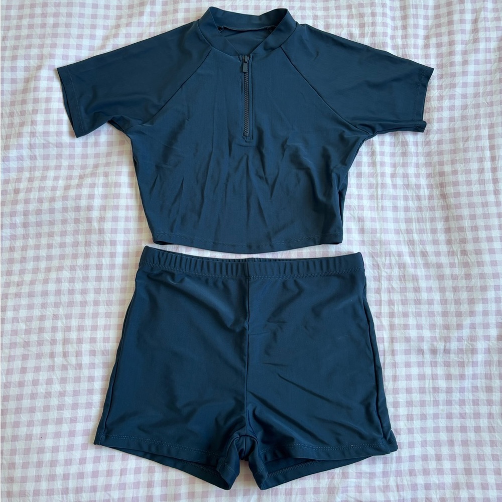 Brave Soul Navy Two-Piece Swim Set